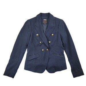 The Limited Navy Blazer Jacket Women's Sie 8 Double Breasted Career
